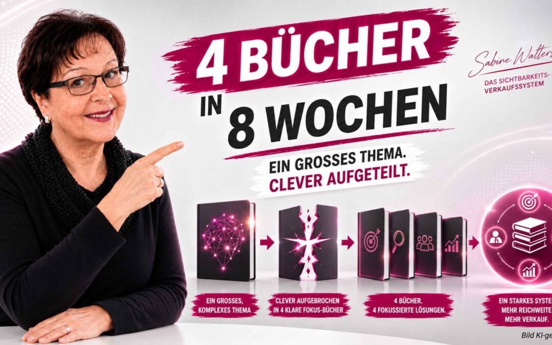 Wie ich es geschafft habe, 4 Bücher (jeweils 4 Printbücher + 4 Ebooks, also eigentlich 8 Bücher) in nur 8 Wochen zu veröffentlichen.