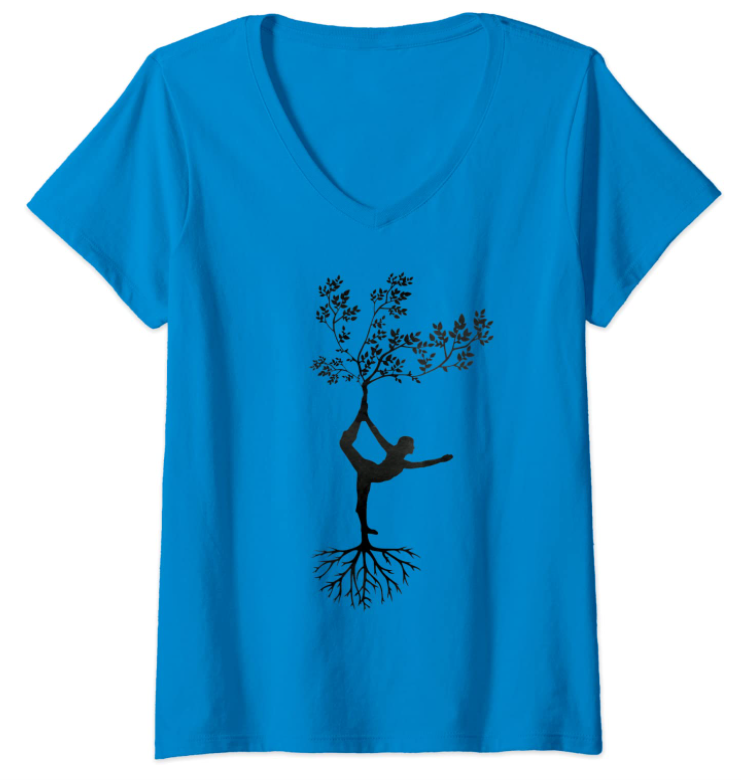 T-Shirt mit Yoga-Motiv