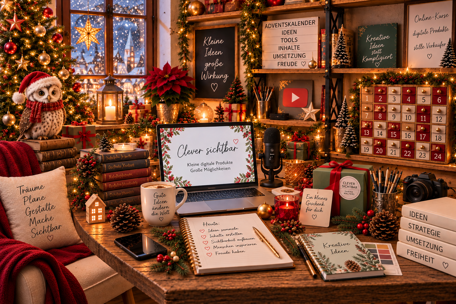 Weihnachtliche Adventskalender-Werkstatt mit versteckten Business-Schätzen